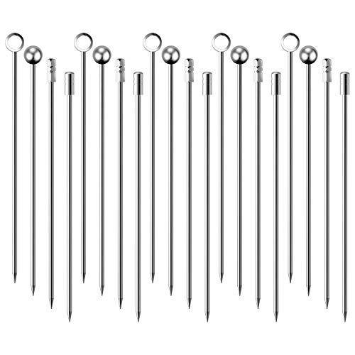 4-inch Stainless Steel Cocktail Skewers